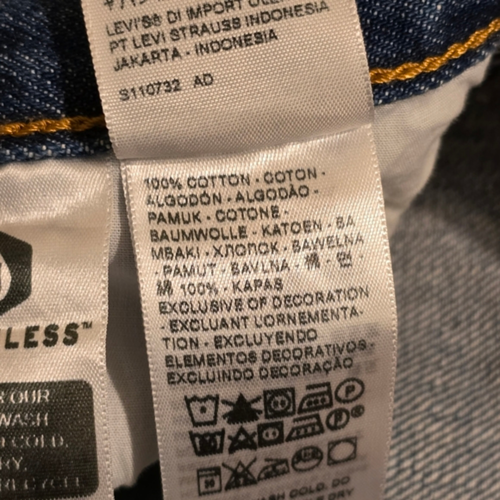 🔴 3/$30 Levi's 24×30.5 Low Pro Amplify It Medium Wash Straight Leg Jean - Picture 6 of 13